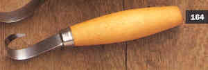 Single edge curved wood carving knife from Mora of Sweden Knives of Sweden
